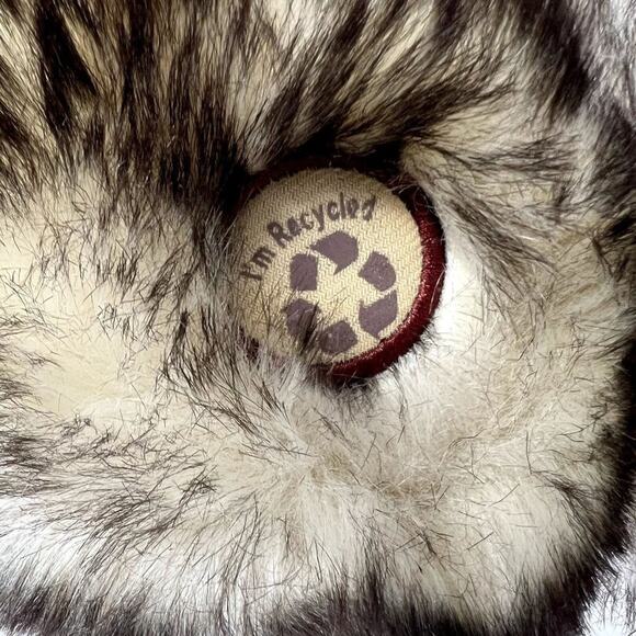 Petting Zoo Wolf Plush Stuffed Animal Gray Brown Realistic 11” Eco Friendly Soft - Picture 5 of 9